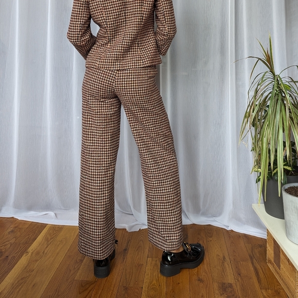 Modcloth Plaid Bell Bottom Pants / Size 0 - Picture 2 of 4